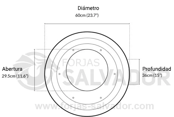 Plano de medidas Cocoon Vellum Mural Matt Black