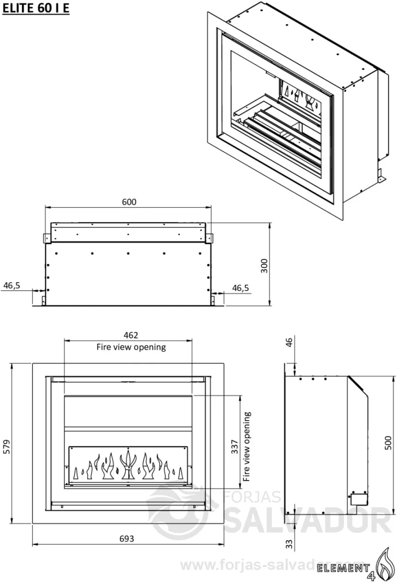 Plano de medidas Element4 Elite 60 I E