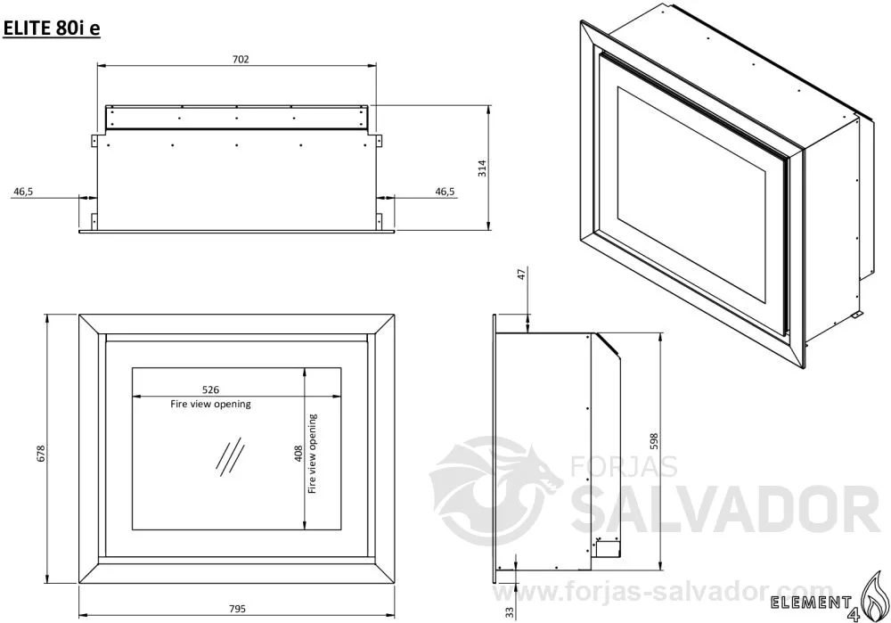 Plano de medidas Element4 Elite 80 I E