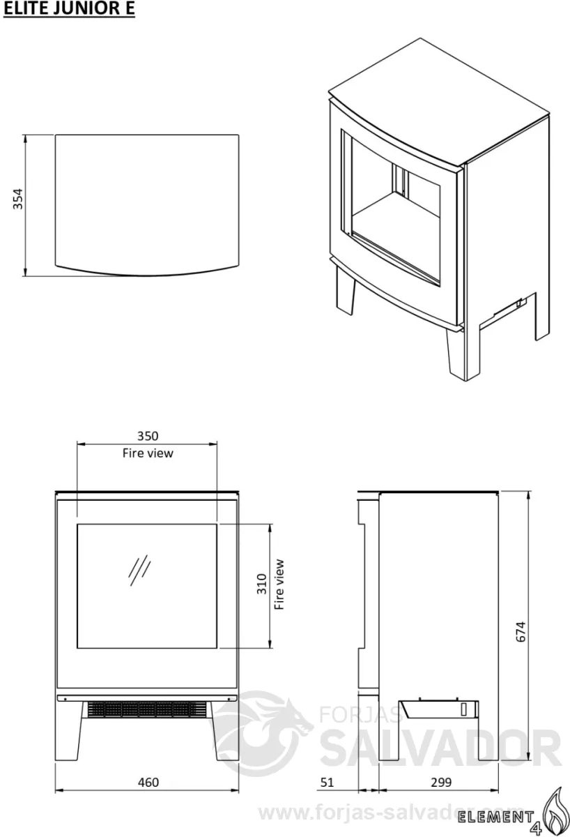 Plano de medidas Element4 Elite Junior E