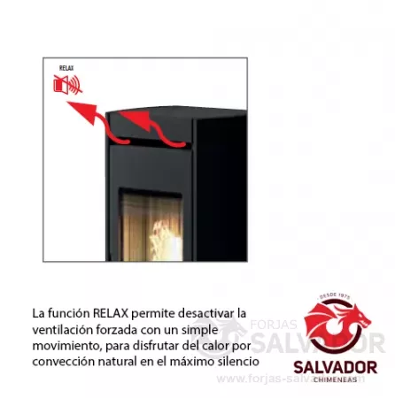 Función relax. Calor silencioso