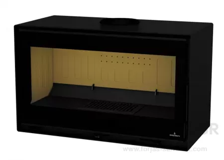 Estufa Bronpi Cairo 90 Box: tecnología avanzada y estilo contemporáneo para un ambiente cálido.