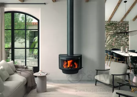 Vista panorâmica do fogo: Rocal Ronde Frontal, aconchego e estilo para sua casa.
