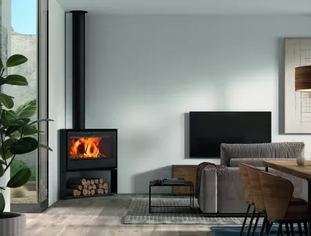 Minimalismo y calidez en perfecta armonía. La Rocal Habit 100R crea ambientes acogedores con una estética impecable.