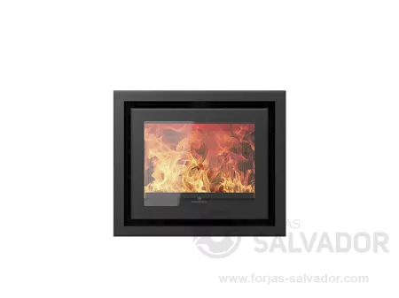 Design E609 negro marco 4 lados 4,5cm