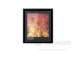 Design E609H Negro marco 3 lados 2cm