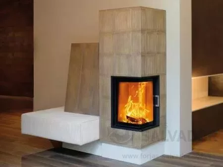 Austroflamm 38X38X57K Esquinero Abatible foto 4