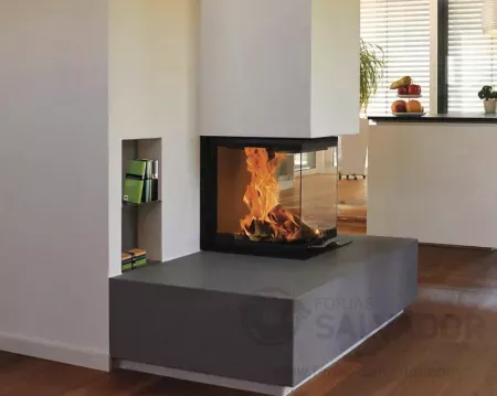 Austroflamm 48X51X51 S3 2.0 3 caras Guillotina foto 3
