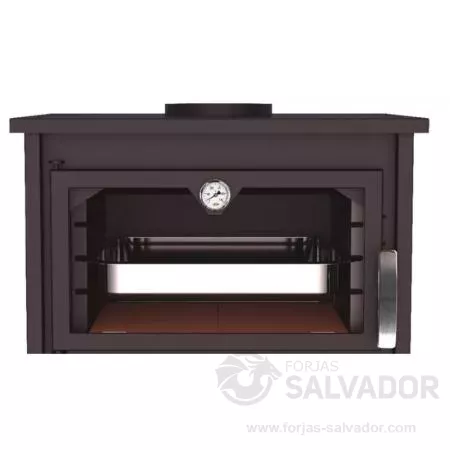 Detalhe da porta do forno de fundição Bronpi Suíça