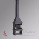 C-303 TFK a tres caras interior fundición y cristal serigrafiado