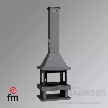C-104 a cuatro caras y cristal serigrafiado