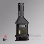 C-300 RH con horno en acero inoxidable e interior de la cámara de combustión de vermiculita