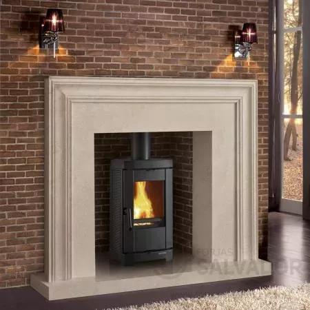 Nordica Brigitta GB dentro de chimenea de obra