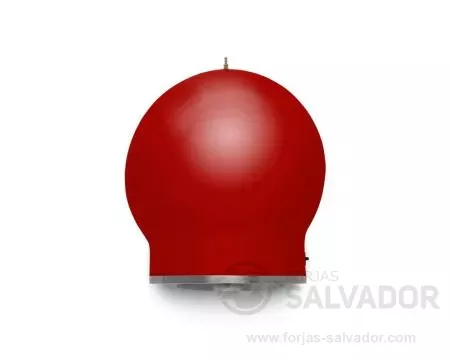 Delivita Horno Dual Fuel Chilli Red por atrás
