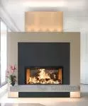 Hogar LUNA DIAMOND 1150 DH – doble cara horizontal con fuego visible desde dos ambientes