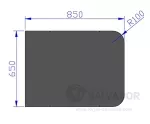 Plancha de suelo Jotul 650x850 acero