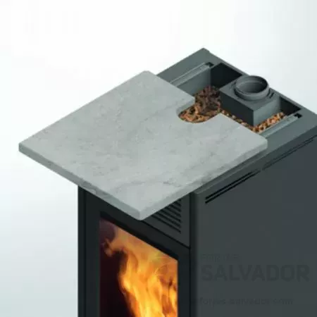 Tapa corrediza para la carga del pellet.