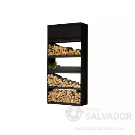 Ofyr Almacén de leña 100 negro