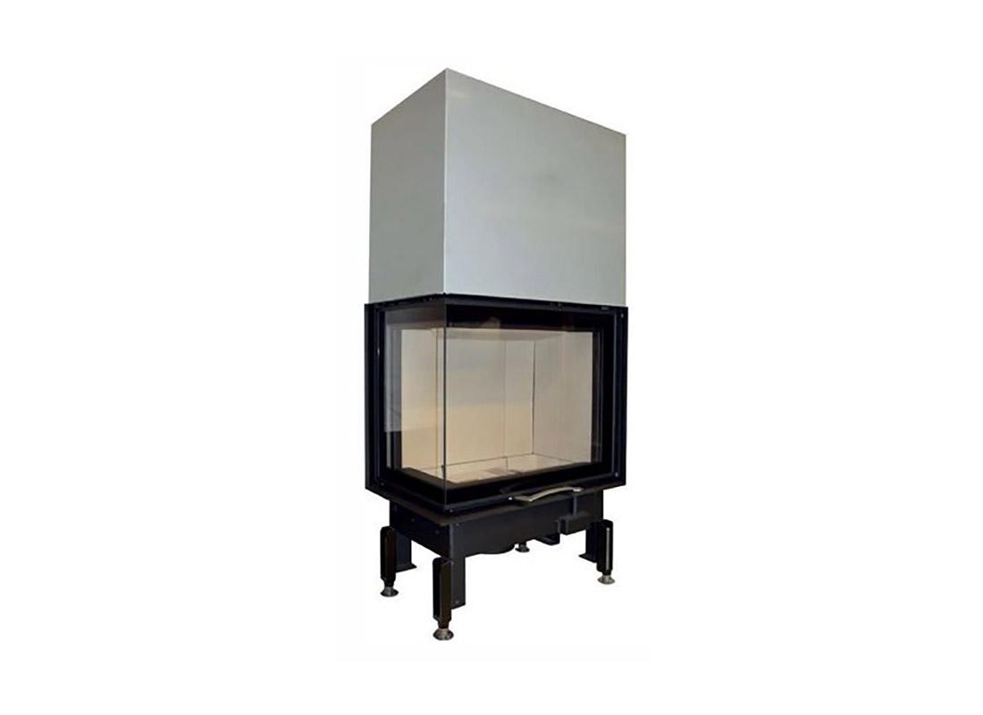 Hogar de puerta elevable Austroflamm 63X40X51S Esquinero Guillotina