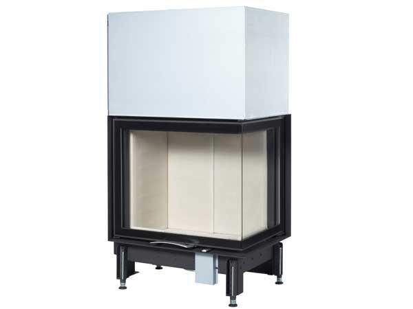 Hogar de puerta elevable Austroflamm 69x49x57S 2.0 Esquinero Guillotina