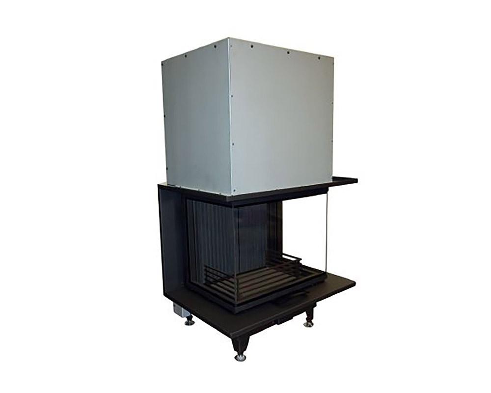 Hogar de puerta elevable Austroflamm VUUR DRIE 60 3 caras Guillotina