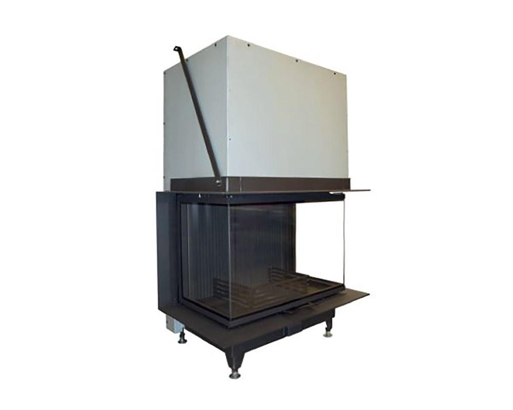 Hogar de puerta elevable Austroflamm VUUR DRIE 80 3 caras Guillotina