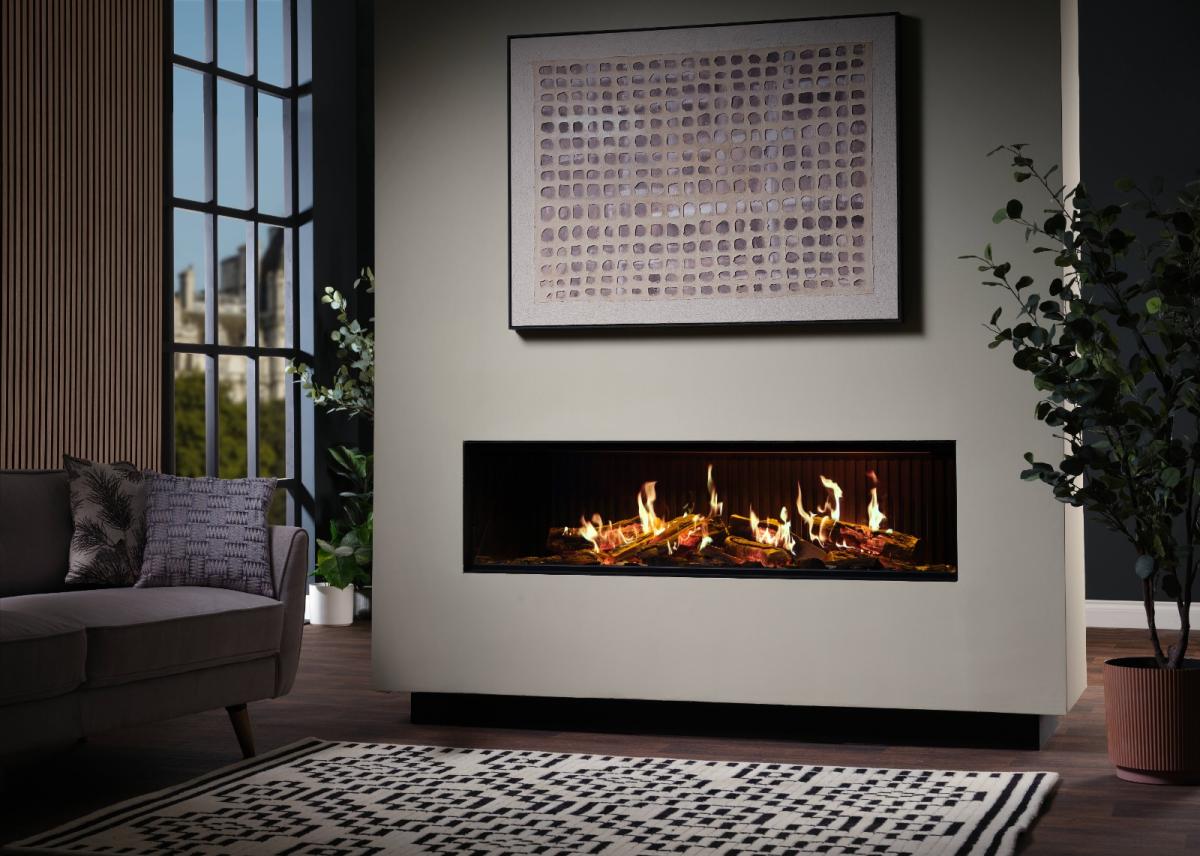 Chimenea eléctrica holográfica 3D Trimline iX15 Solus