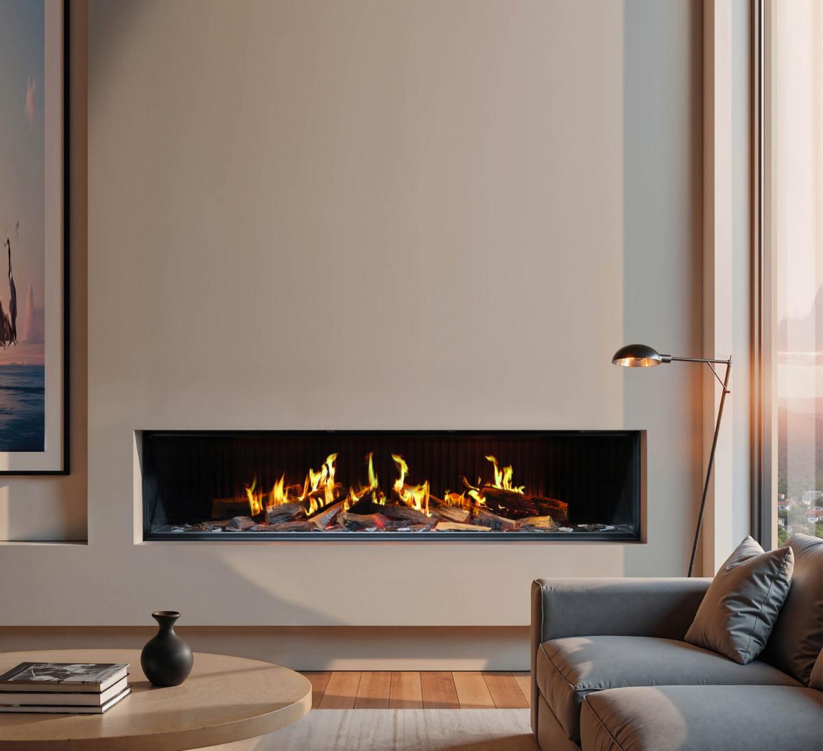 Chimenea eléctrica holográfica 3D Trimline iX18 Solus