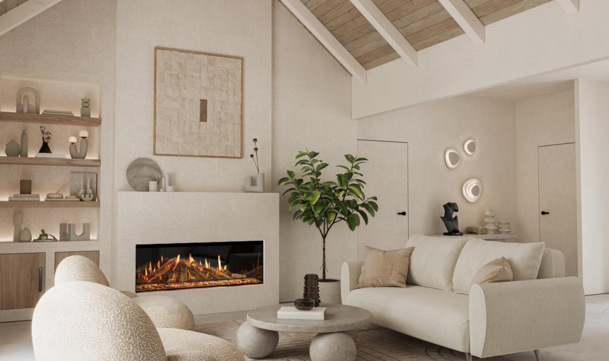 Chimenea eléctrica holográfica 3D Element4 Luxor 125 E