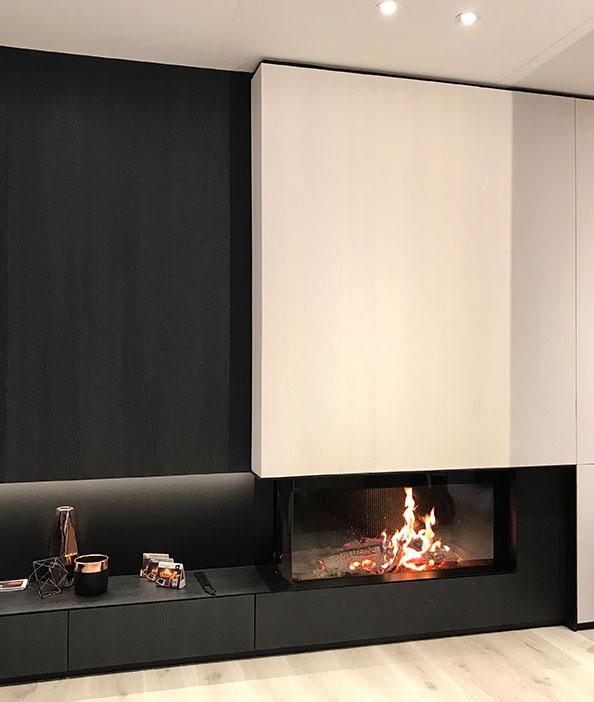Hogar de puerta elevable Luna Diamond  1100 CL/CR (Esquinero)