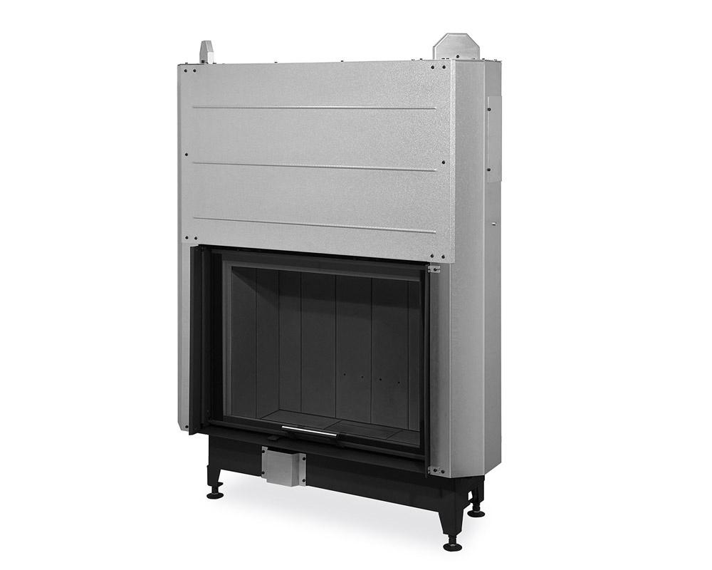 Hogar de puerta elevable Romotop Heat 88.66 Frontal interior negro
