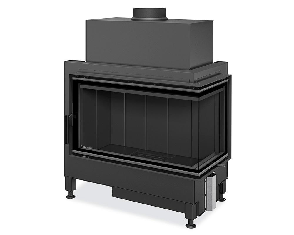 Hogares Tradicionales Romotop Heat 81.50.40 Esquinero interior negro
