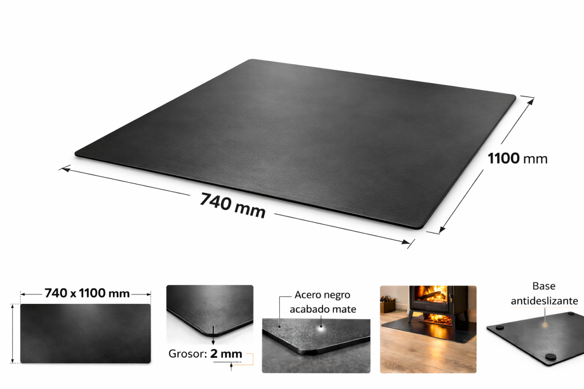 Accesorios y complementos Plancha de suelo 1100 x 740 acero