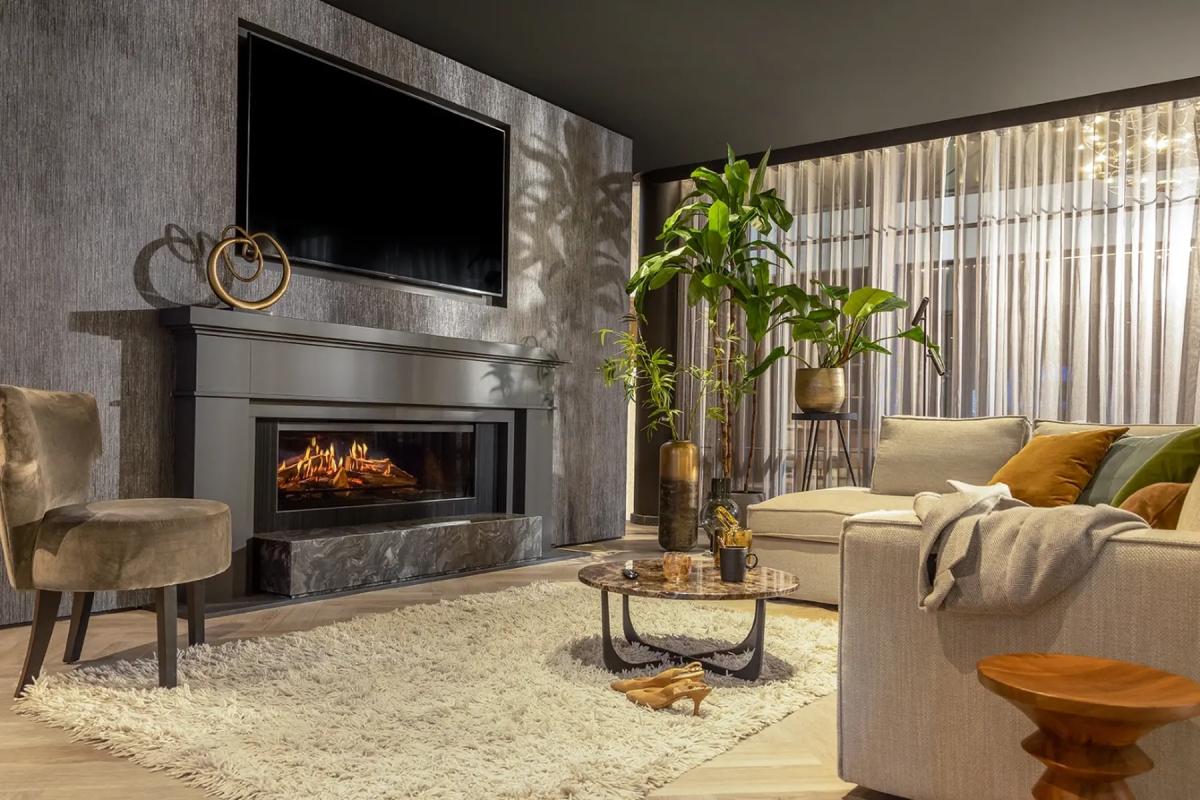 Chimenea eléctrica holográfica 3D Kalfire E-one 130F