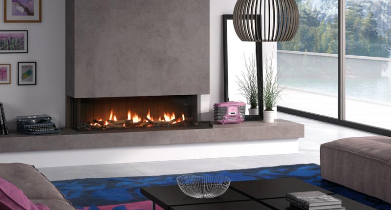 Chimeneas de Gas Chimenea MG 140/38 TC (3 caras)
