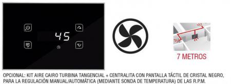 Opcional: kit de turbinas tangenciales+ centralita táctil