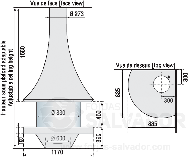 Plano de medidas JC Bordelet Eva 992 Central